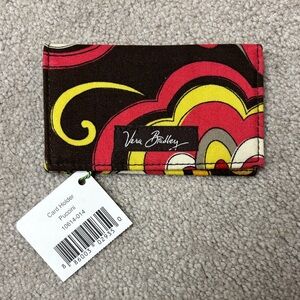 Vera Bradley Brown and Pink Card Holder
